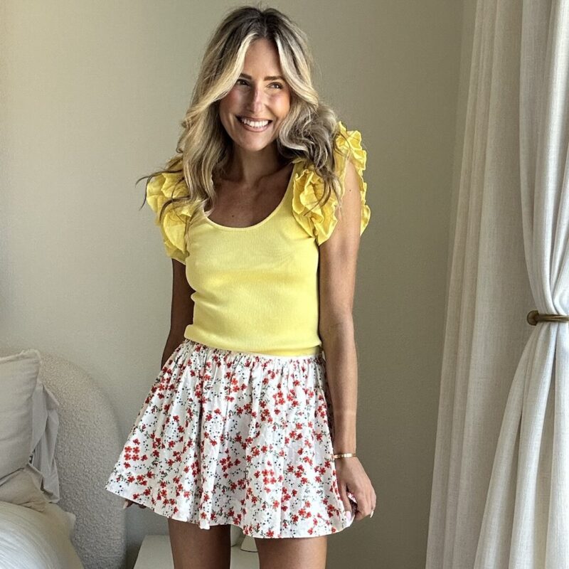 Sweet as Honey Ruffle Tank