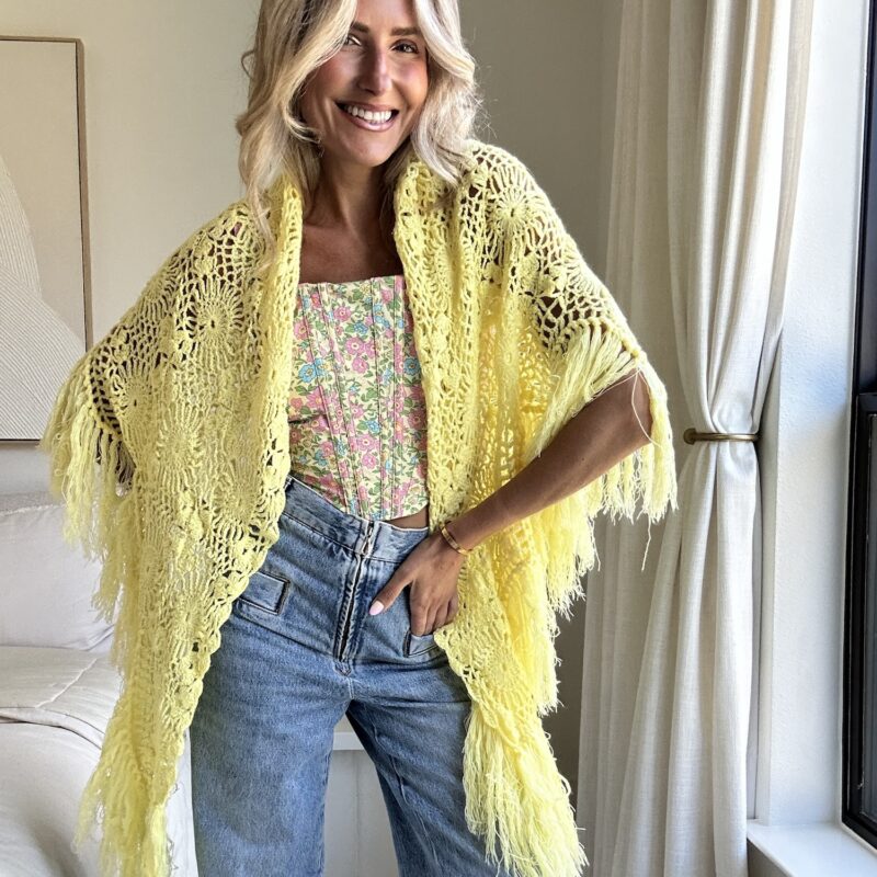 Butter Be Fringed Handmade Poncho