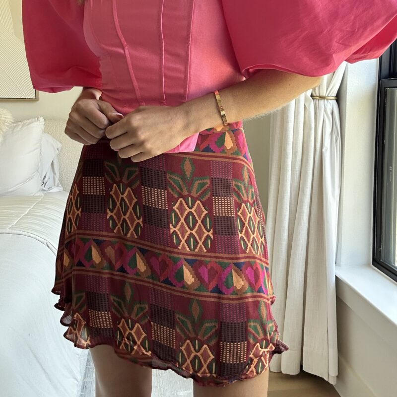 Piña Colada Pizazz Mini Skirt by Farm Rio