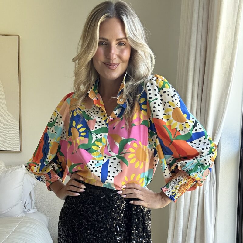 Sunset at the Rio Ritz Blouse
