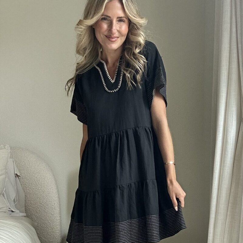 From Sunup to Sundown Tiered Babydoll Dress