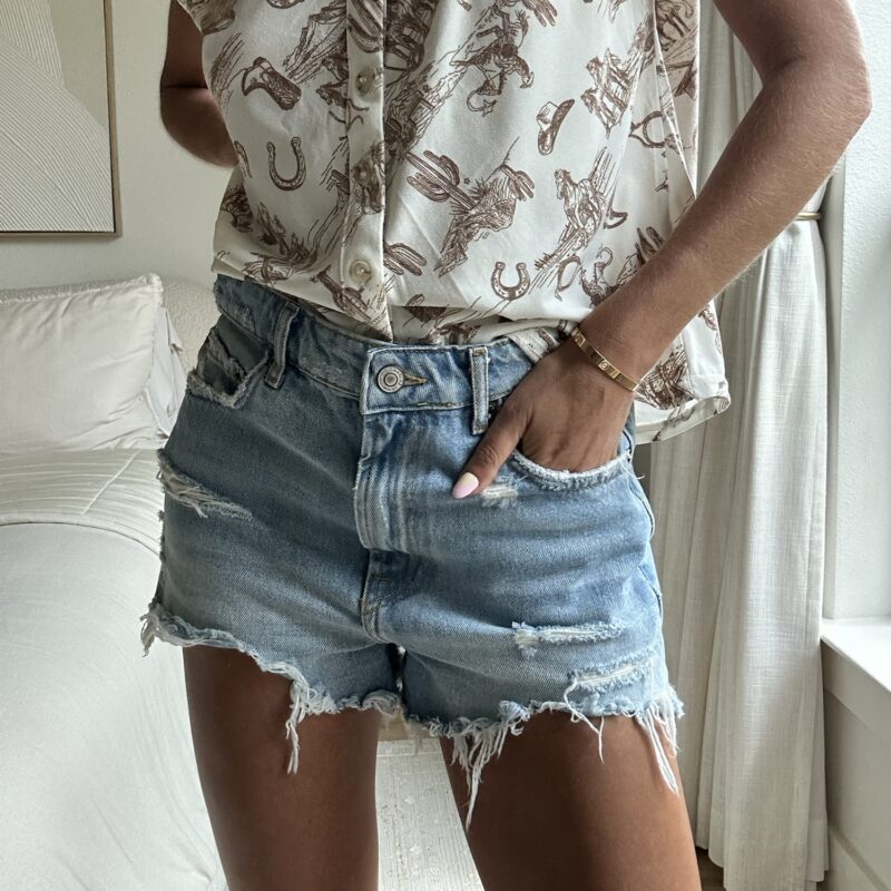 The Daisy Duke: Sky-High Sweetheart Denim Shorts