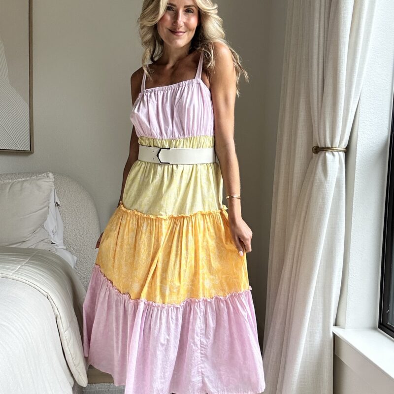 Sherbet in the Shade Midi Dress