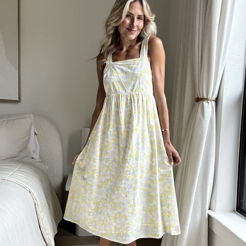 Bloom and Tell Cotton Apron Dress