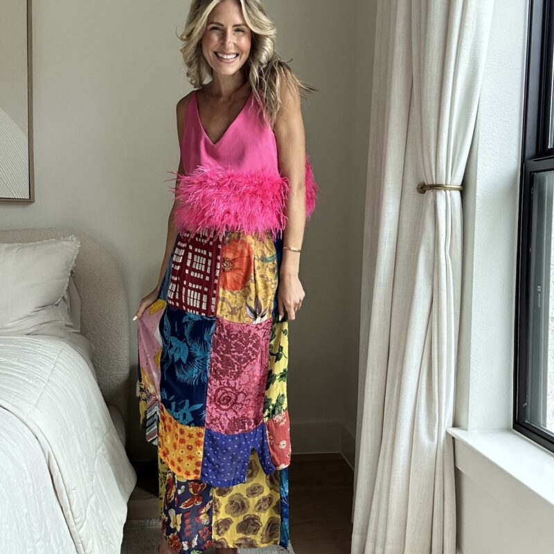 The Tropical Layover Vintage Patchwork Skirt