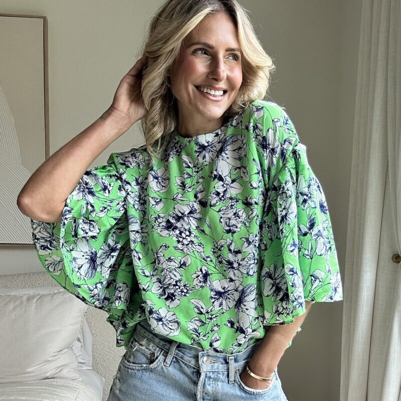 The Summer Limelight Ruffle Blouse