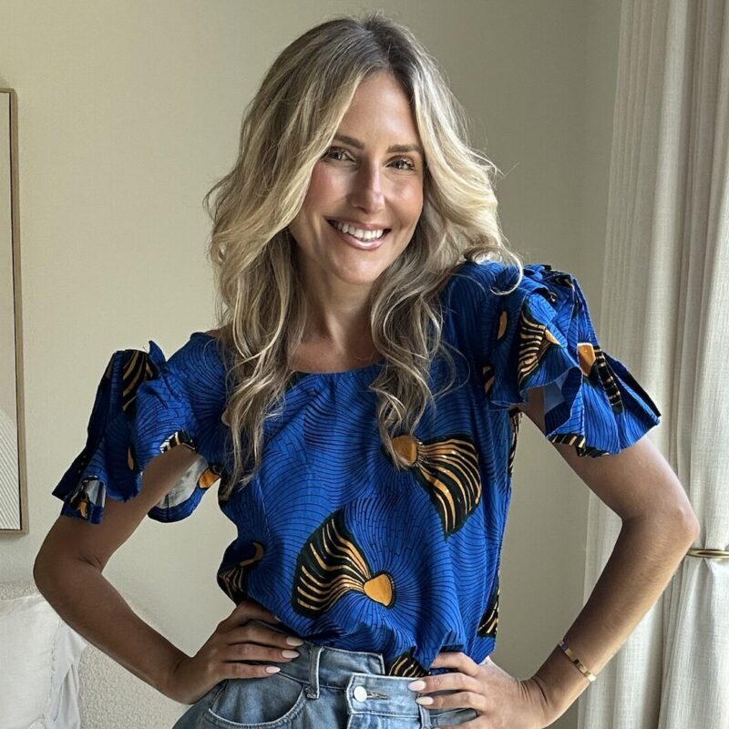 Cerulean Caravan Handmade Blouse