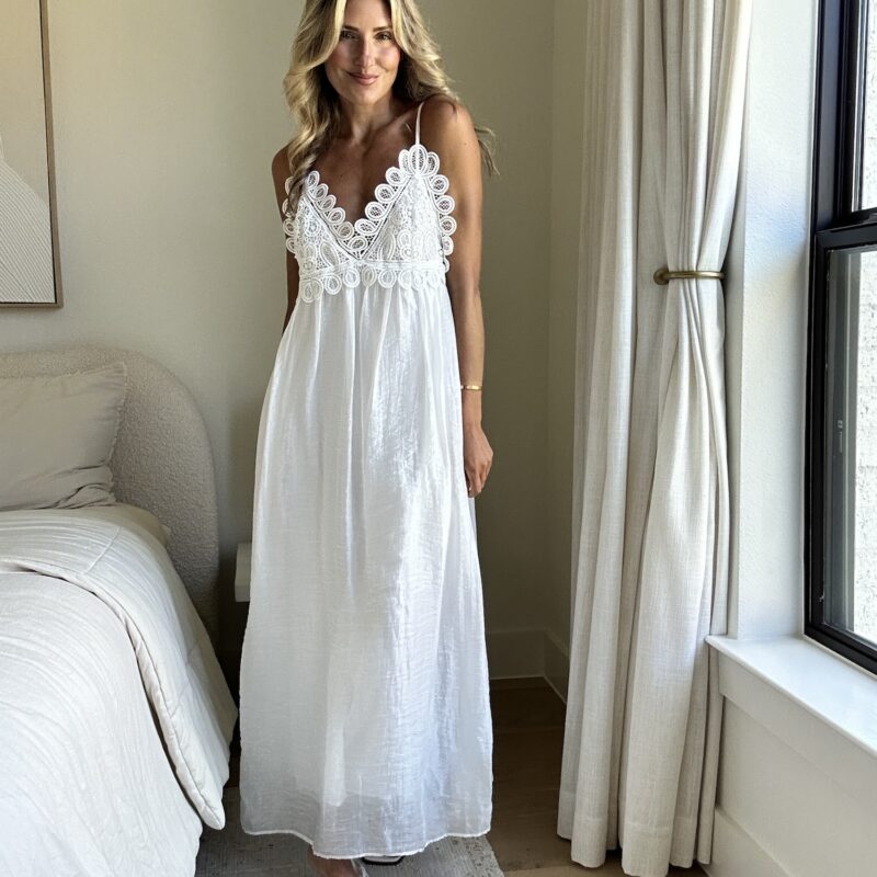 The White Oleander Cotton Maxi Dress