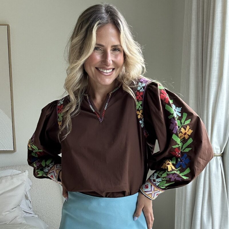 The Cobblestones of San Miguel Cotton Blouse