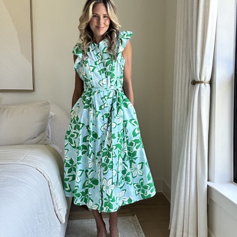 The Turquoise Terrace Midi Dress