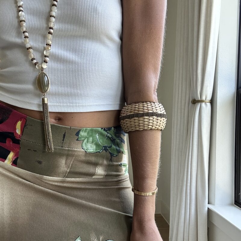 The Basket Case Vintage Woven Bangle