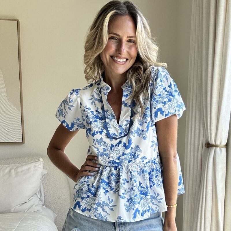 The Porcelain Petals Blouse