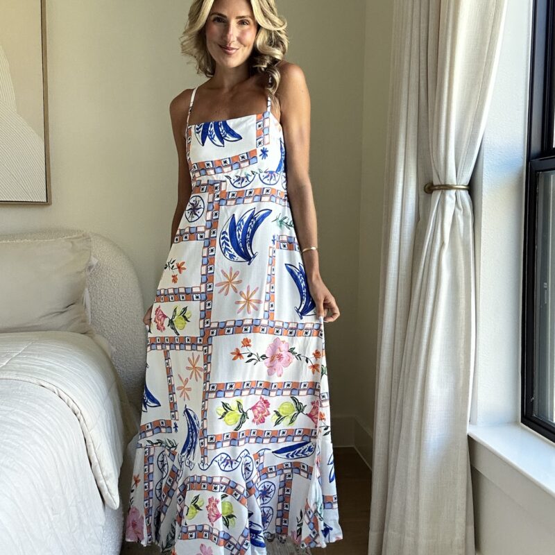The Amalfi Table for Two Rayon Maxi Dress