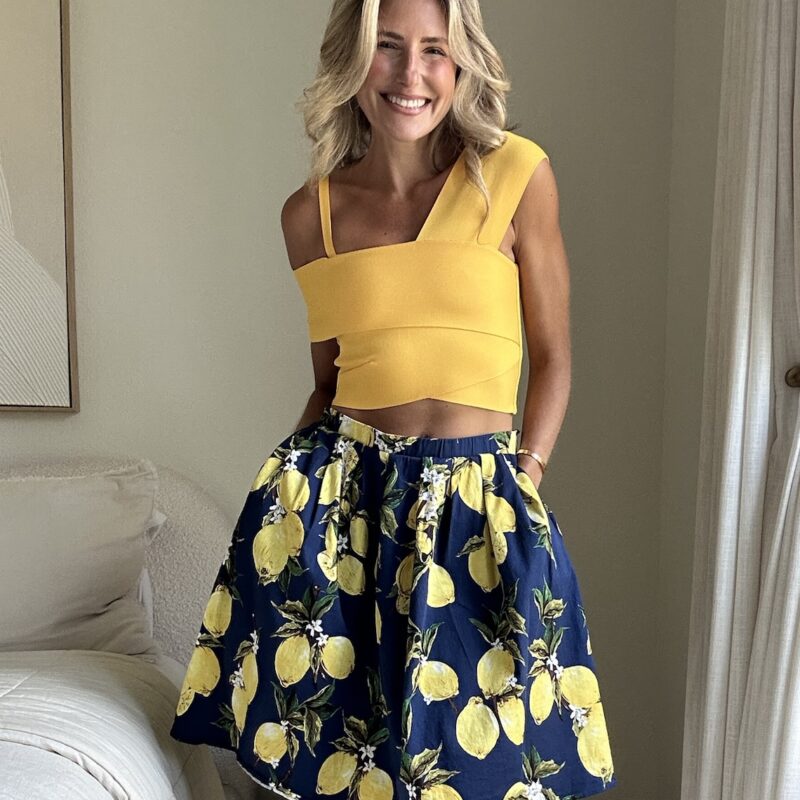 The Citrus Market Cotton Circle Skirt