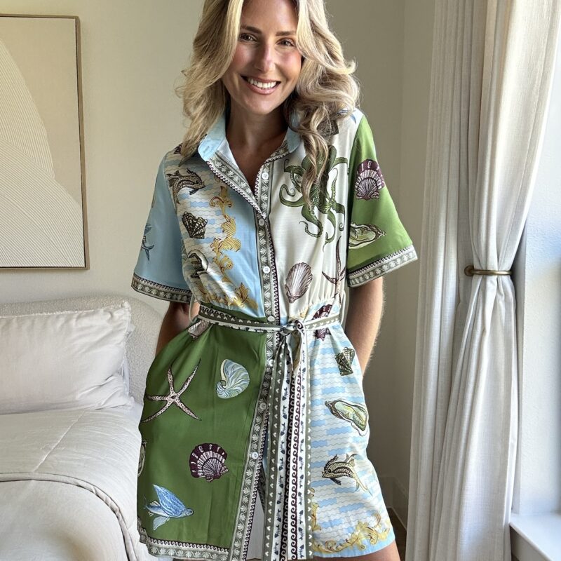 Oysters at Happy Hour Mini Dress