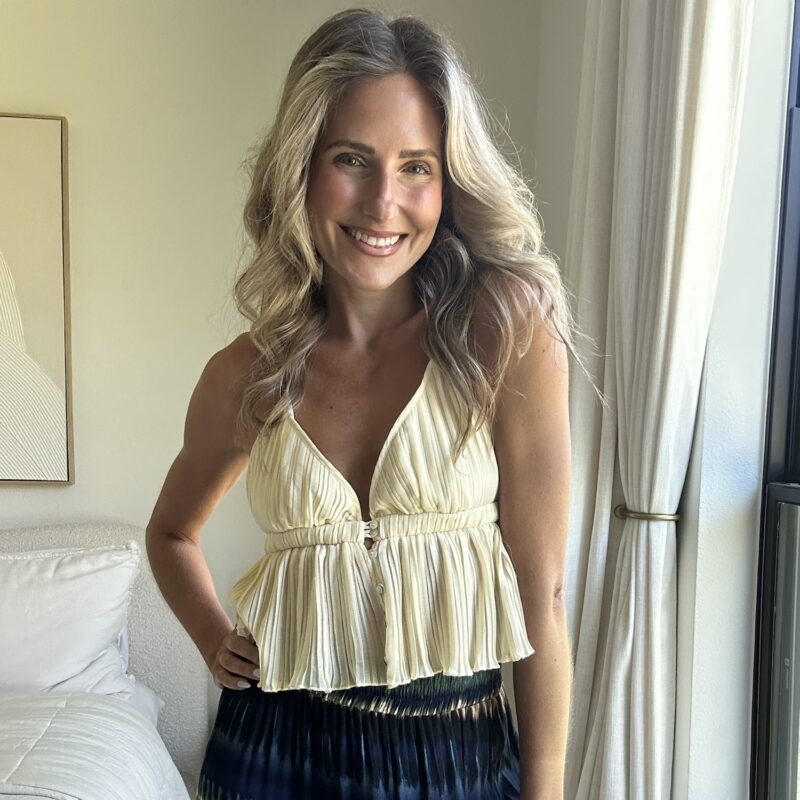 The Pleat Wave Halter Top