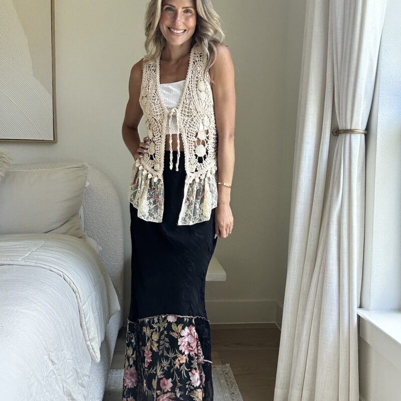 Lost Until Sunset Vintage Maxi Skirt