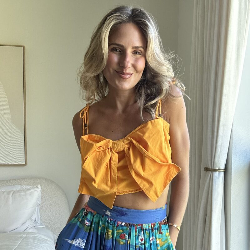 The Sunshine State of Mind Cotton Crop Top by Anthropologie