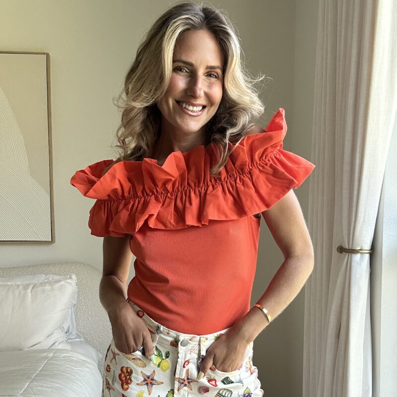 The Blood Orange Ruffle Tank