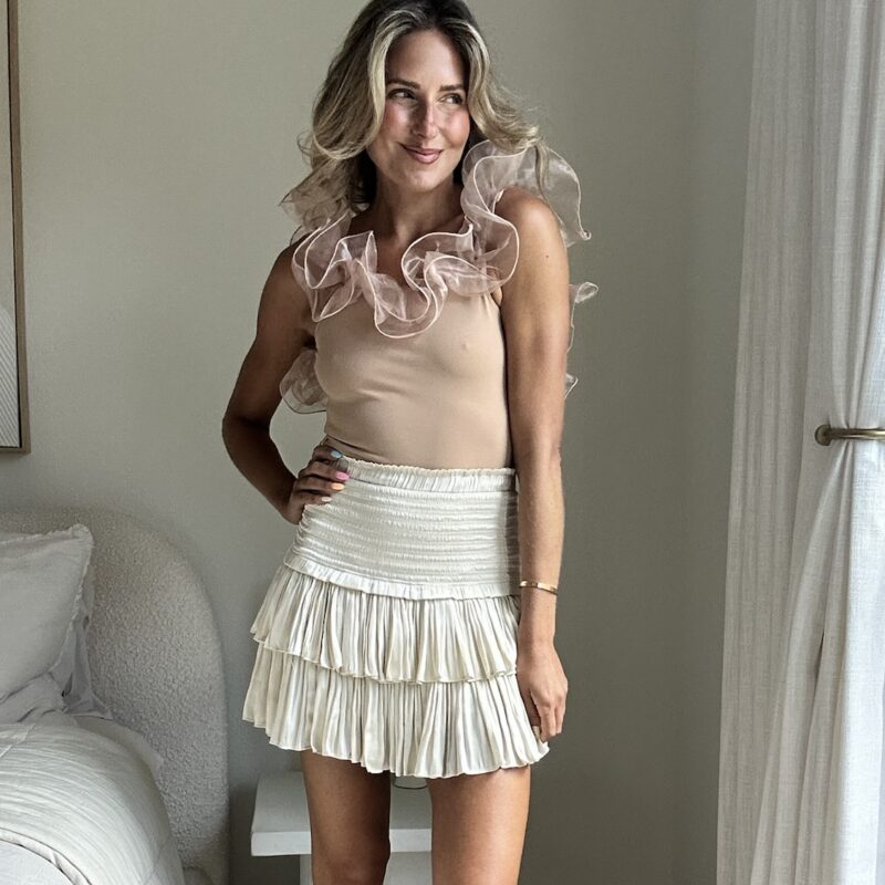 The Pirouette Satin Mini Skirt