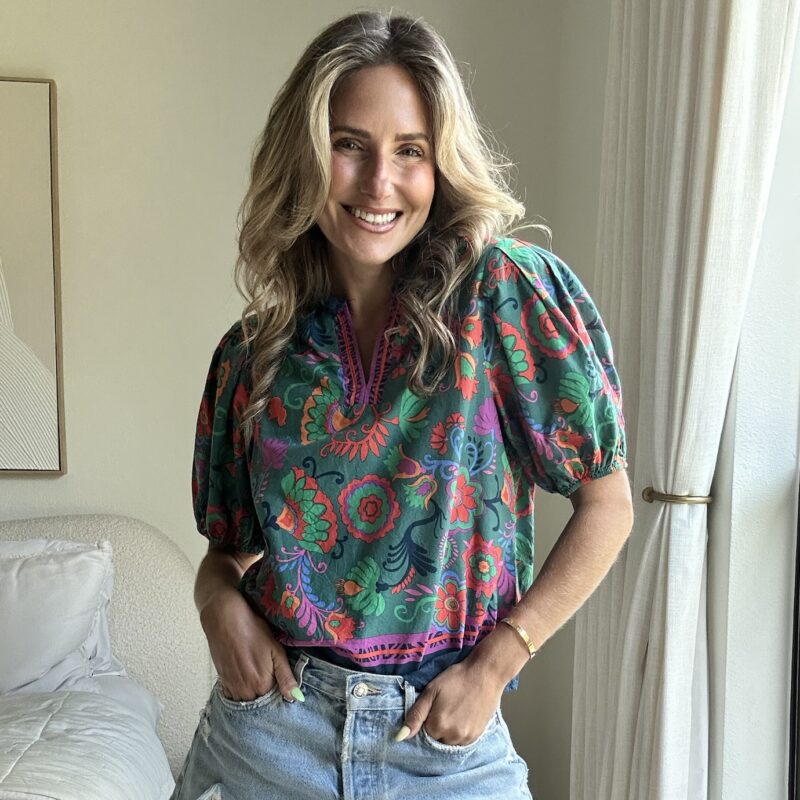 The Jungle Jamboree Cotton Blouse by Anthropologie