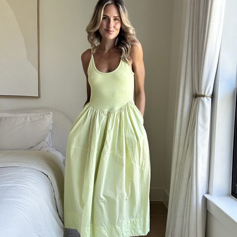 The Lime-a-Rita Cotton Midi Dress by Free People