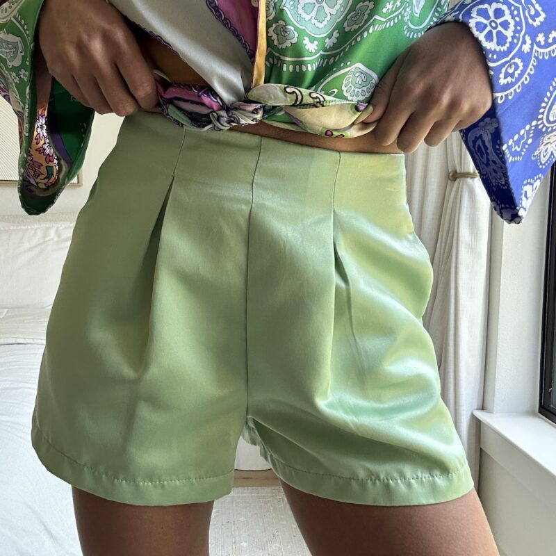 The Vista Verde Satin Micro Shorts