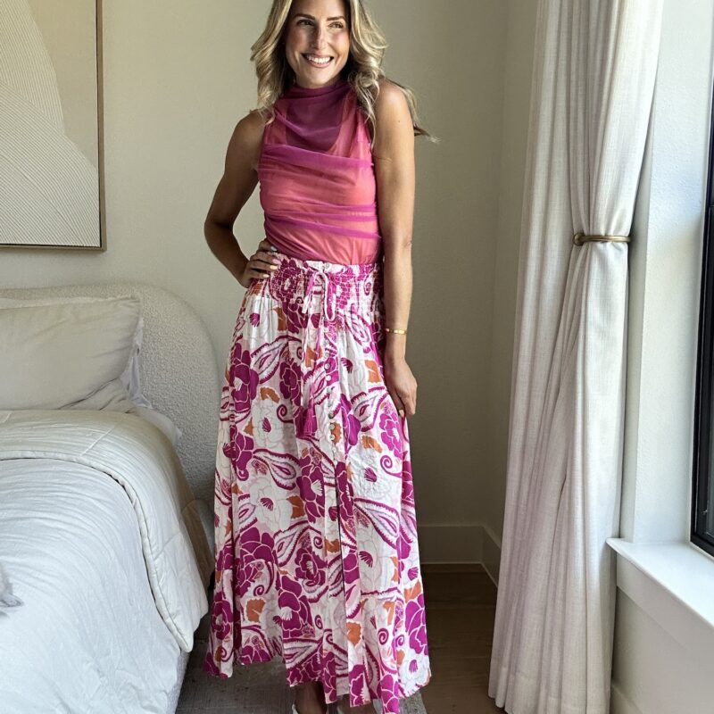 The Bougainvillea Breeze Maxi Skirt