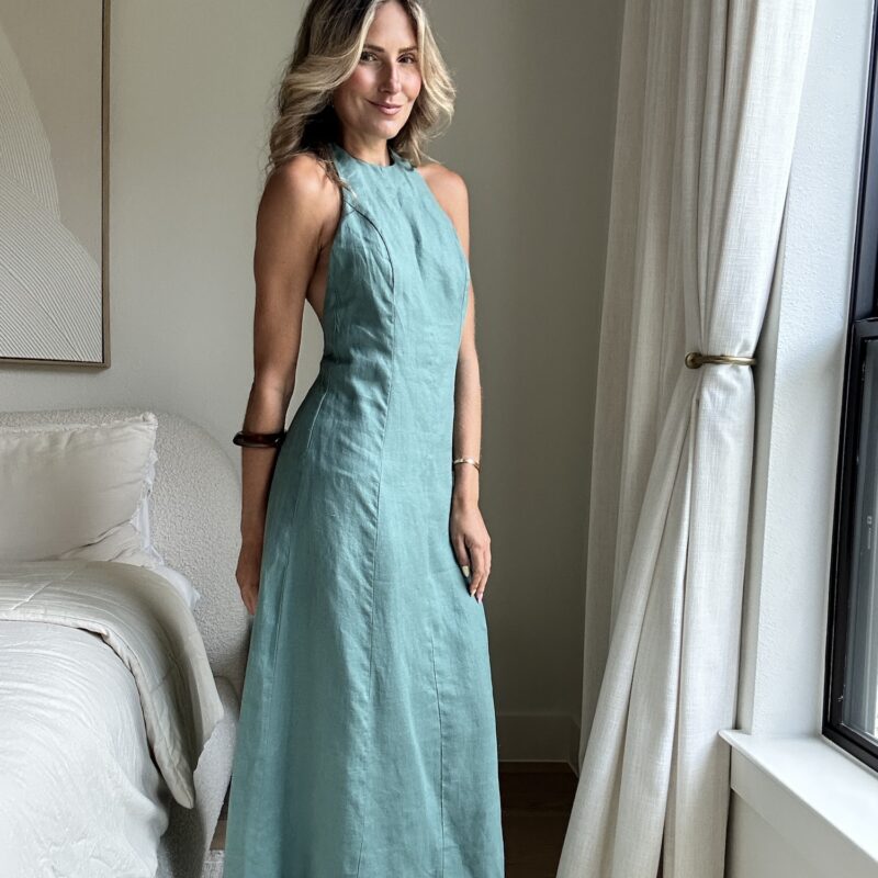 Back to Nature Linen Maxi Dress