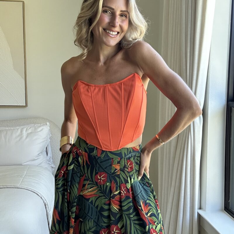 Papaya Please Corset Top