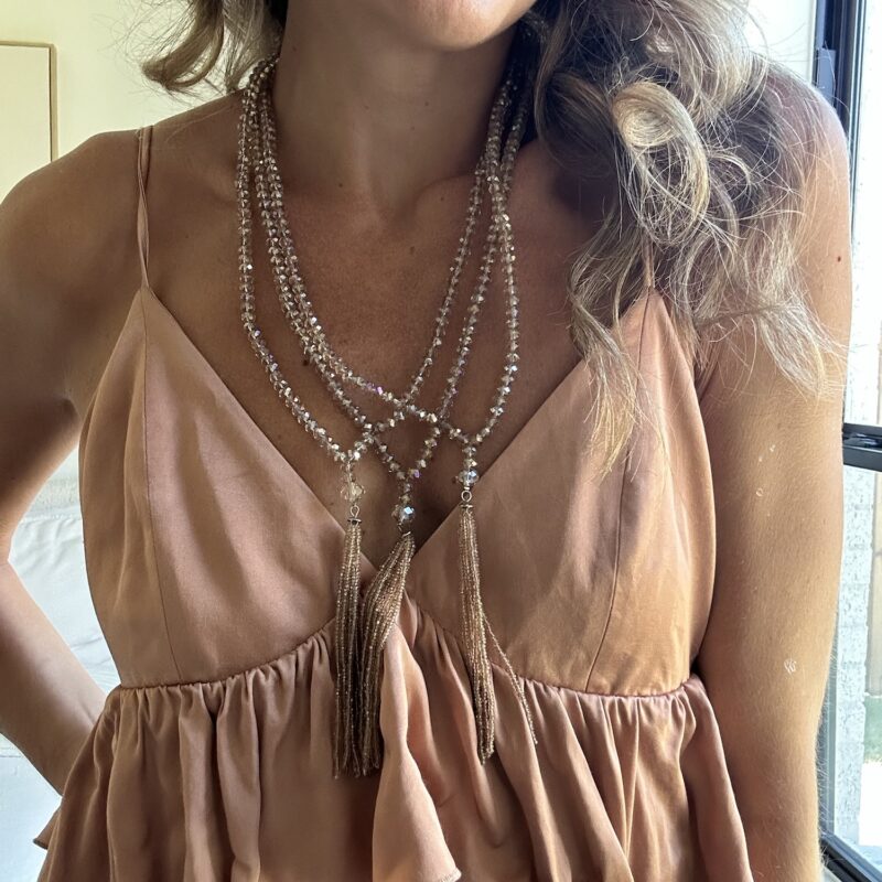 The Triple Threat Tassel Necklace