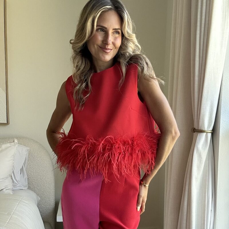 The Social Chair Feather Top