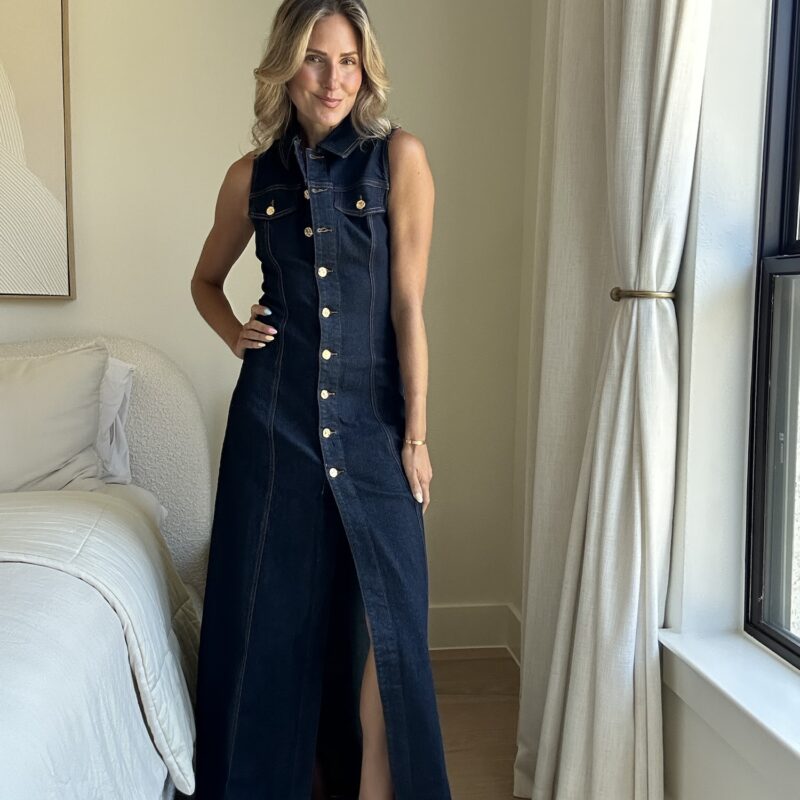 Great Lengths Denim Maxi Dress