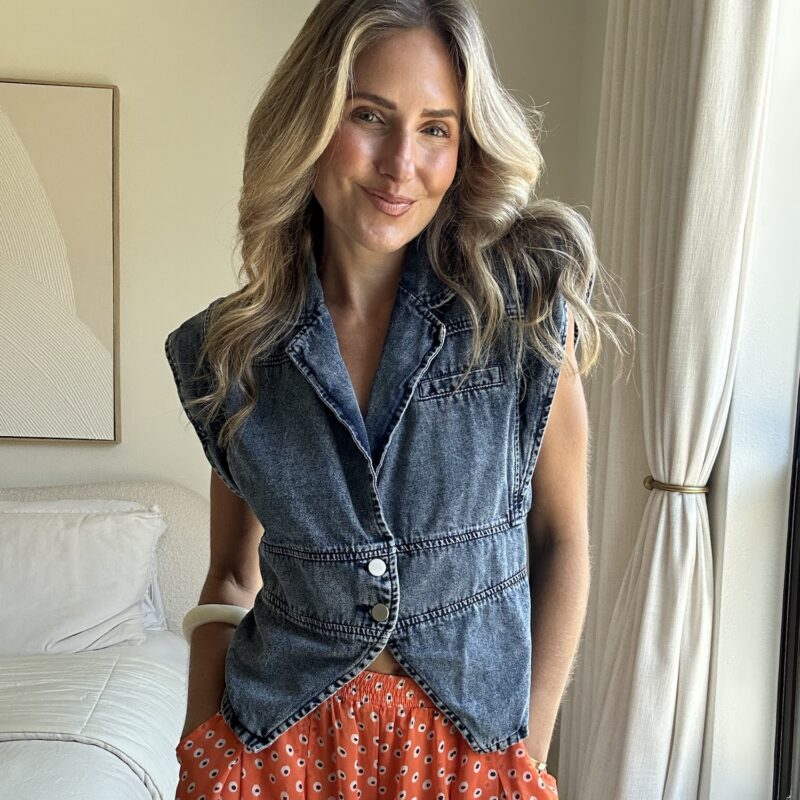 The Rugged Diva Denim Vest