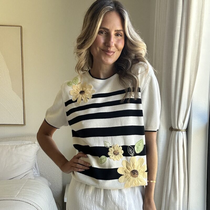 The Blooming in the City Vintage Sweater