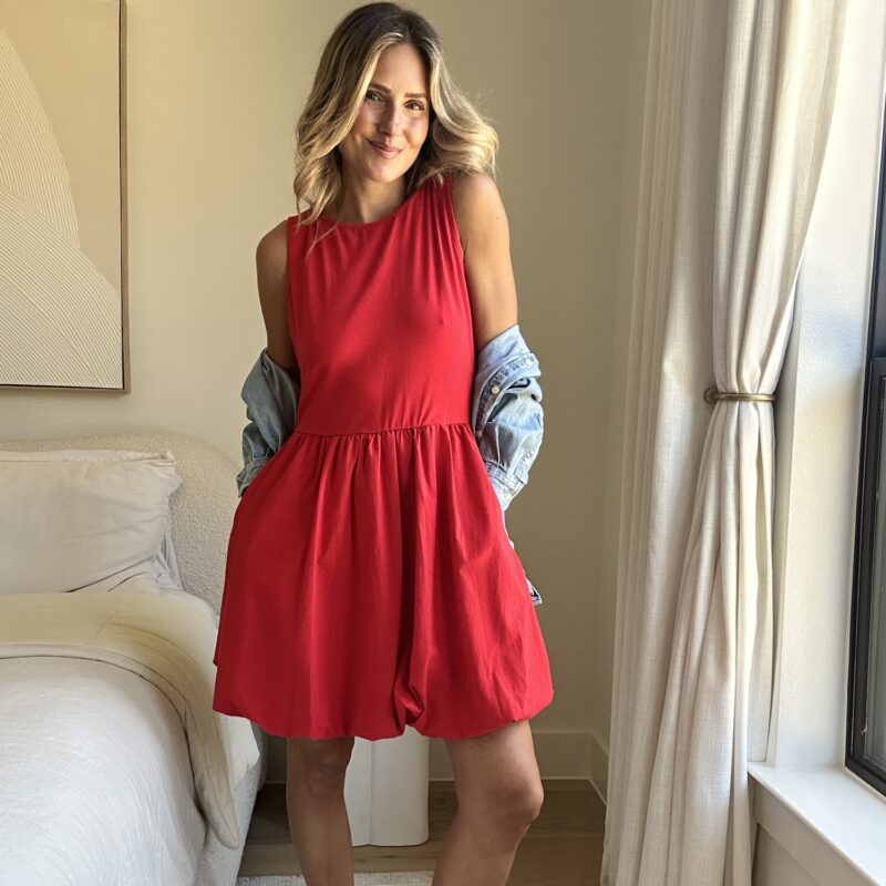 The Round of Applause Bubble Mini Dress