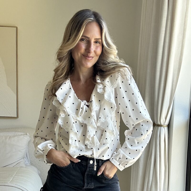 The Spot on Style Ruffle Blouse