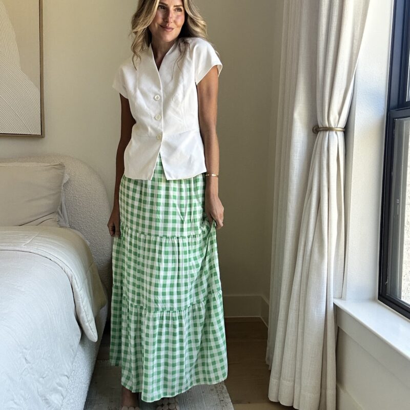 The "Gingham Style" Maxi Skirt