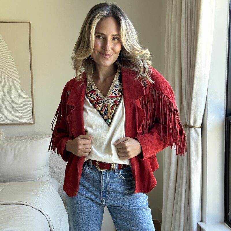 The Crimson Cowboy Vintage Suede Jacket