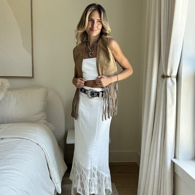 Romance at The Rodeo Maxi Skirt