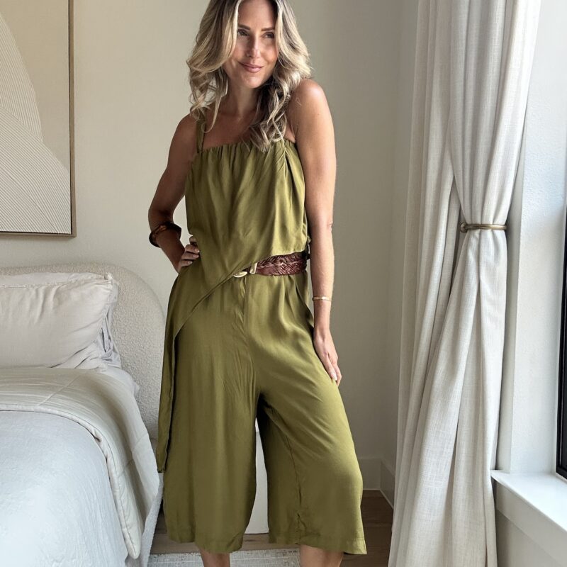 The "Chartreuse Chic" Convertible Jumpsuit