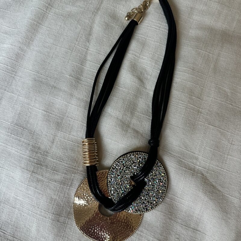 The Lunar Eclipse Pavé Pendant Necklace