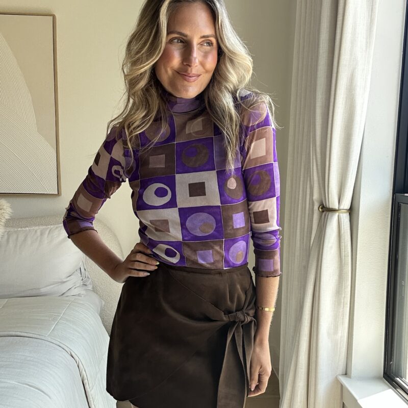 The Hip to Be Square Vintage Mesh Top