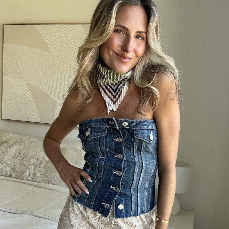 The Range Rider Denim Corset