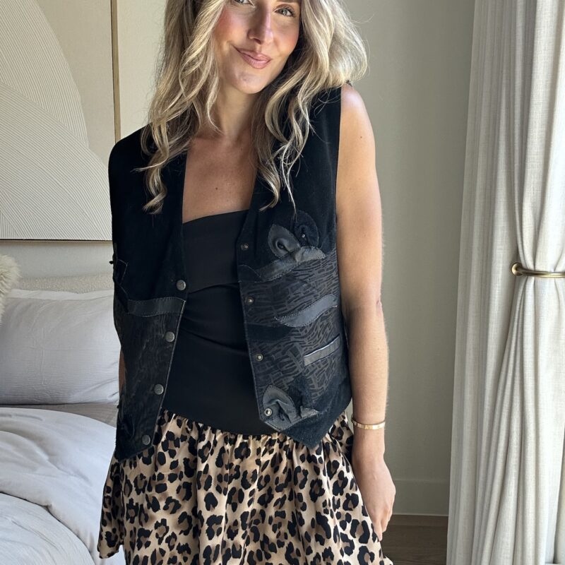 The Desert Shadows Vintage Suede Vest