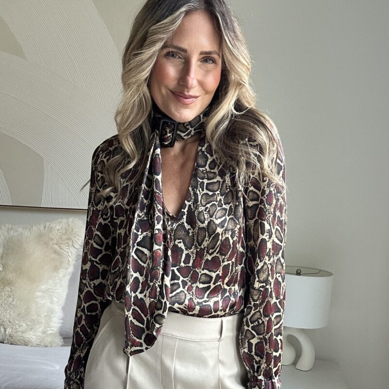 The Python Premiere Buckle Blouse