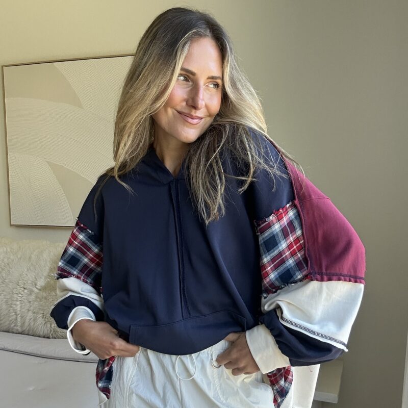 The Mad For Plaid Oversized Hoodie