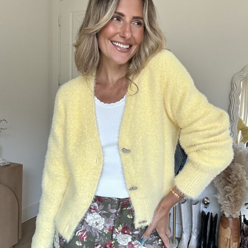 The "From Cupid's Closet" Fuzzy Cardigan