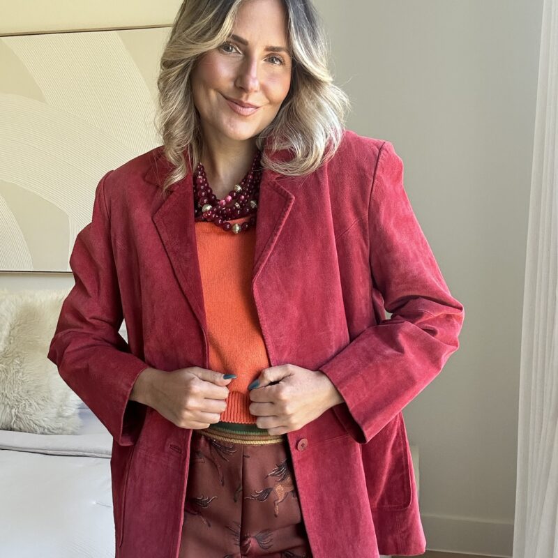 The Rustler's Ruby Vintage Suede Jacket