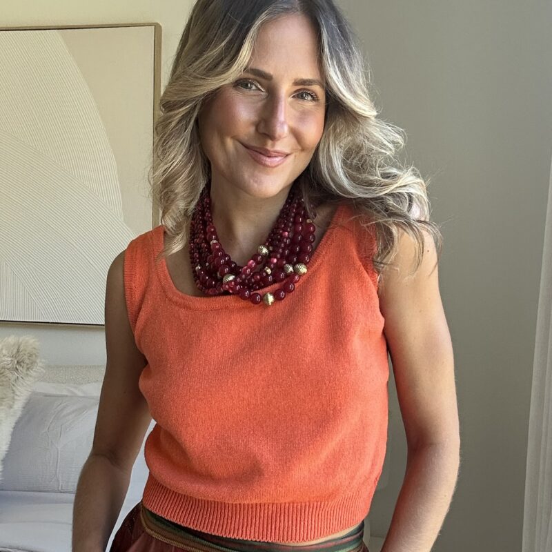 The Texas Tangerine Vintage Knit by St. John